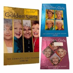 VINTAGE! The Golden Girls (3) “The Complete 3-Disc Set DVDs” Seasons 1-3.
